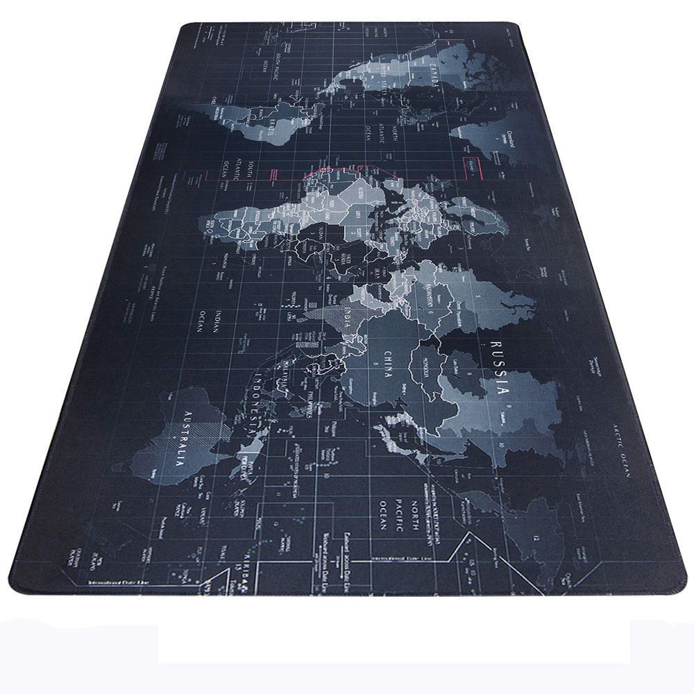 Large Mouse pad Gamer Accessories XXL Anti-slip Natural Rubber PC Computer Keyboard Desk Mat  World Map Gaming Mouse Pad