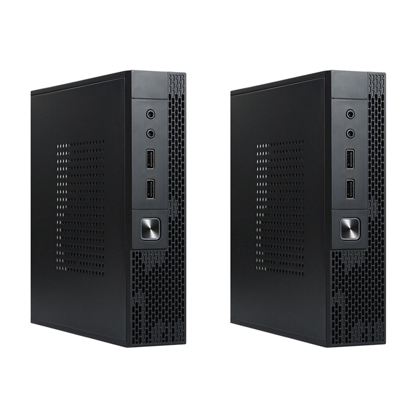 2X ITX Computer Case TX02 Mini Desktop Case Industrial Control HTPC Case