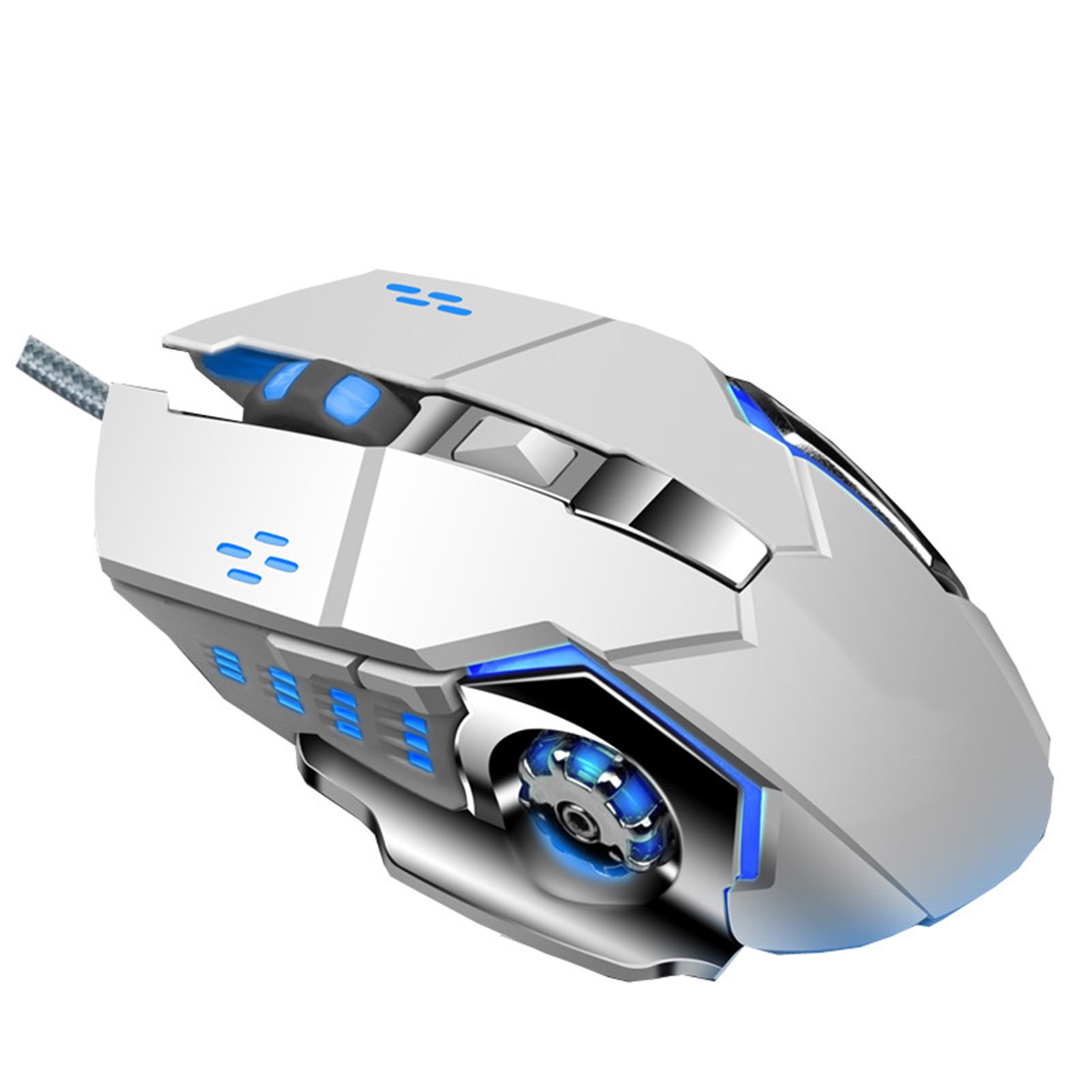 Q5 Wired USB LED Optical Mouse ABS Colorful Lights Effect Mechanical Gaming Mouse for PC Laptop Gamer