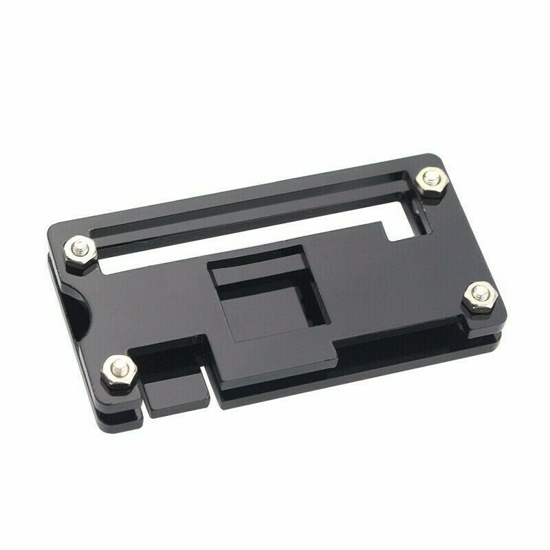 With Heatsink Acrylic Protector Cover Case for Raspberry Pi Zero(Black)