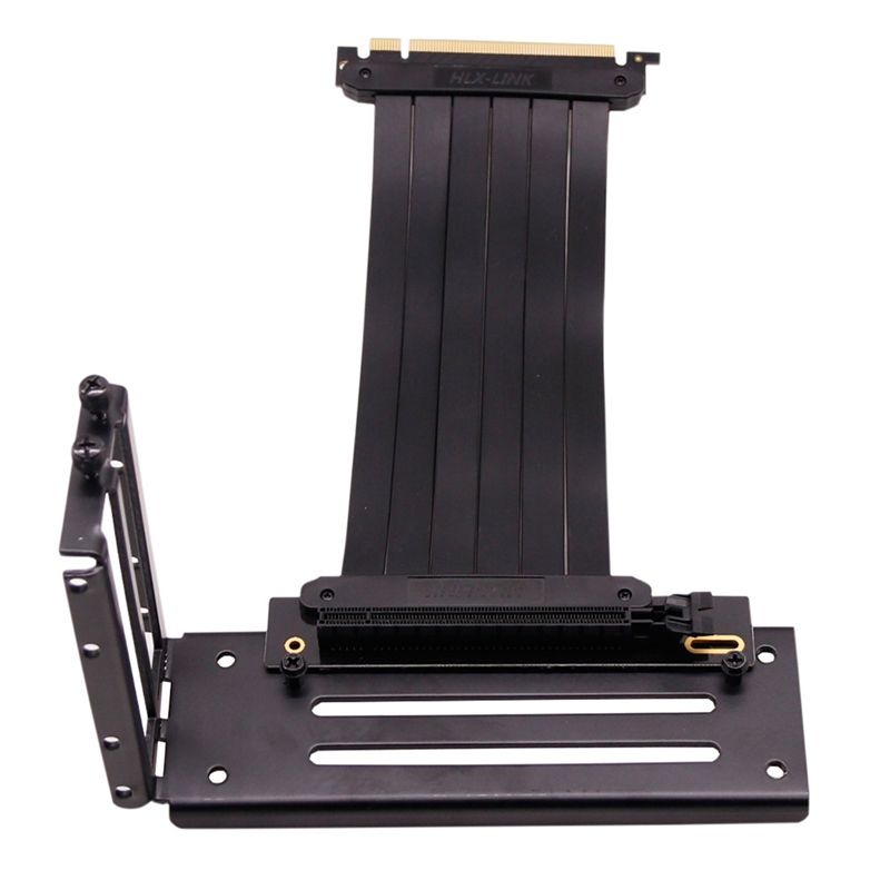 PCI E X16 Extension Cable Graphics Cards Bracket PCI Express 3.0 Connector Cable Flexible Cable Adapter for PC Case