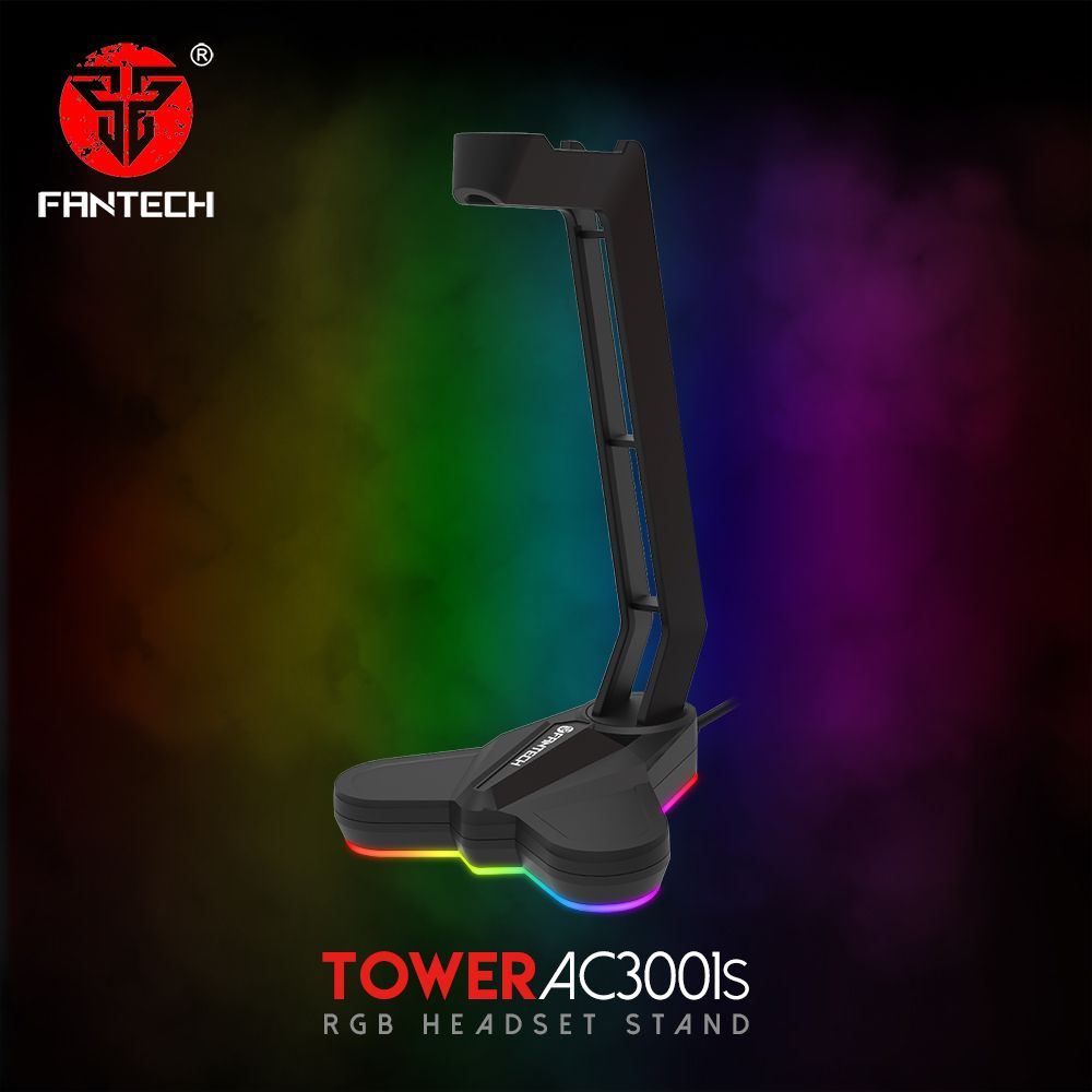FANTECH AC3001s TOWER RGB HEADSET STAND (Black/White/Red/)