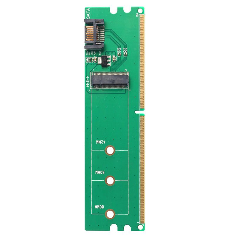 MAIWO KT035 Adapter Card M.2 (NGFF) to SATA Adapter Card DDR2 Power Supply SSD Hard Drive Expansion Card