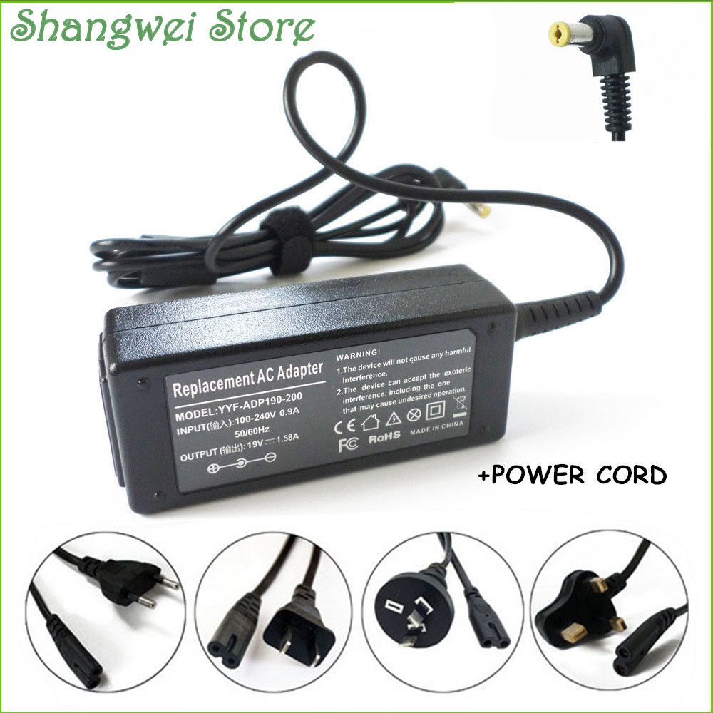 19V 1.58A 30W Power Adapter For Acer Aspire One AP.03001.001 AP.03003.001 751h 8.9quot; A150 AO751h KAV10 ZG-5 Laptop Charger PSU
