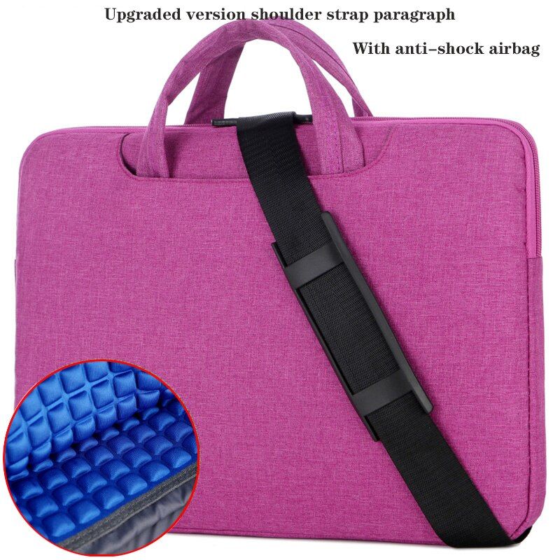 Laptop bag 12 13 14 15 16 inch Nylon Airbag Shoulder Handbag Computer portatile For Macbook air pro 13 Waterproof Notebook bag