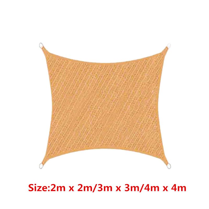 280GSM HDPE Polyethylene Sand Extra Heavy Duty Computers Shade Sail Sun Square - Rectangular Beige 2x3