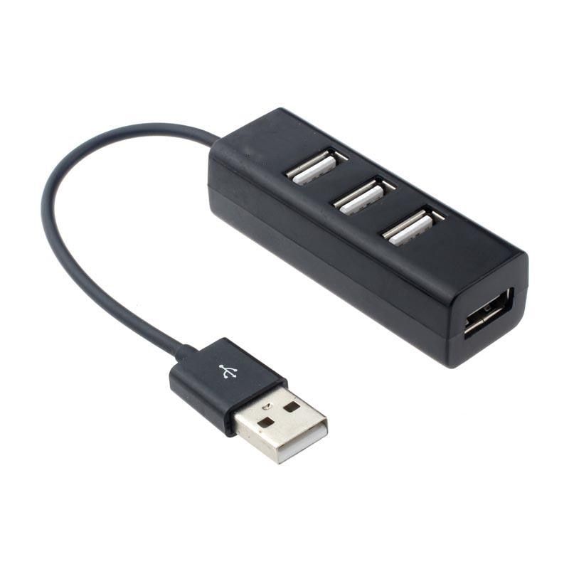 4-Port USB HUB Mini USB Spliter Hub Adapter Black High Speed Hub USB 2.0 Adapter For PC Computer Accessories（white）