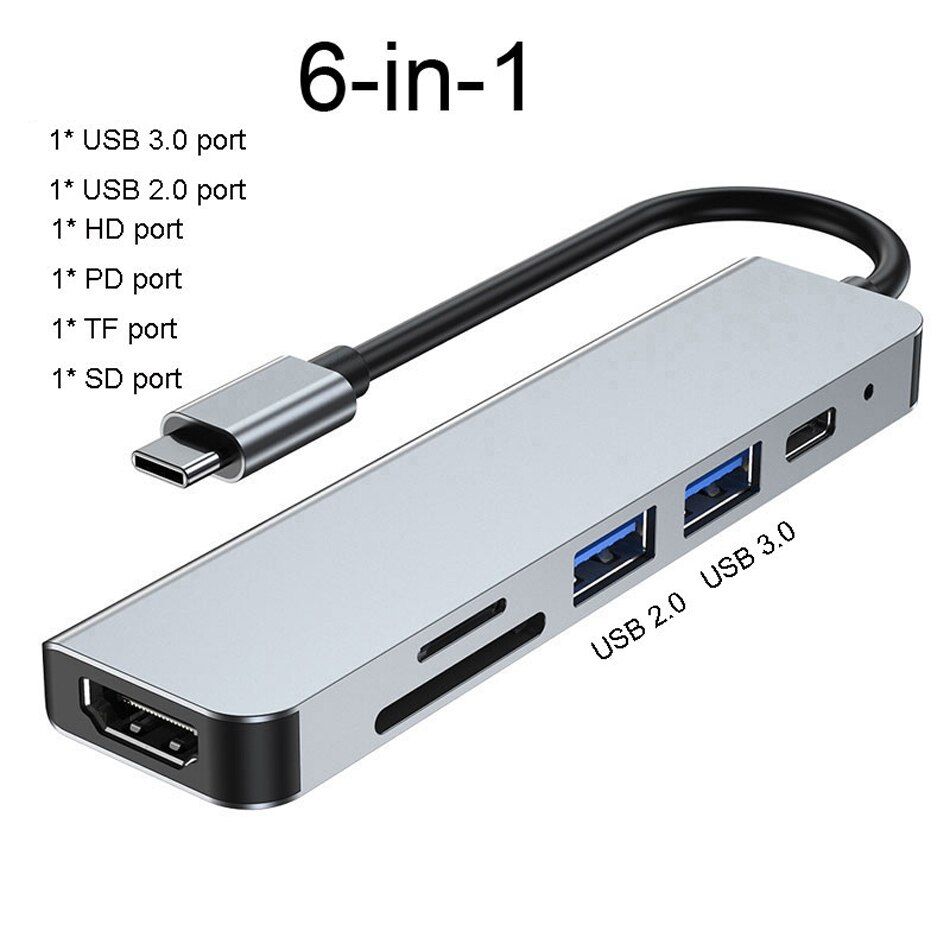 USB C to USB 3.0 HDMI-Compatible Dock USB HUB C HUB to Multi USB 3.0 HDMI-compatible Adapter for MacBook Pro Accessories Laptop