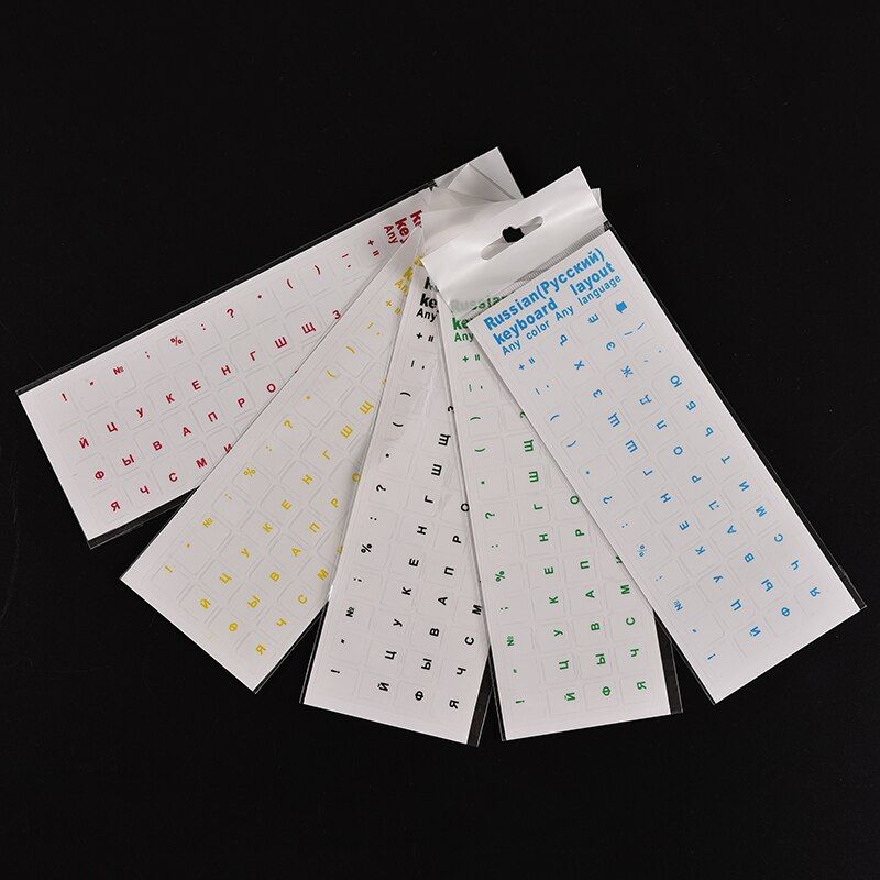Soft Standard Transparent Keyboard cover Layout Stickers Decoration Multi-Color