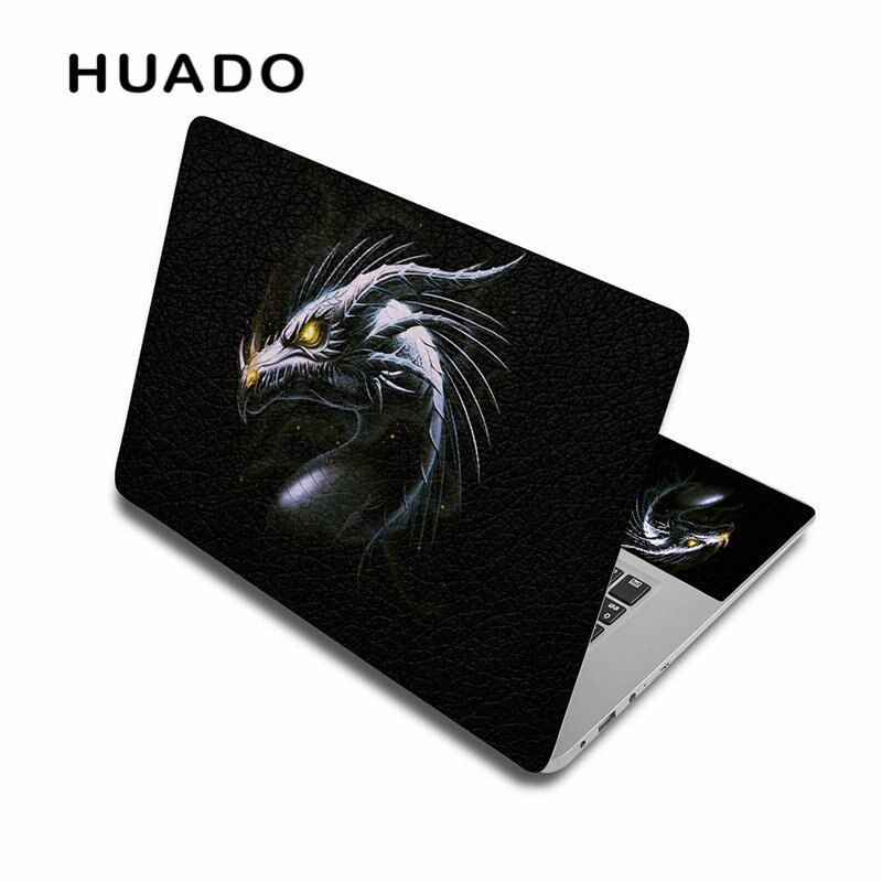 Cool Black Pattern Notebook Sticker 15"17"14" 12" PC Sticker Cover Portable Laptop Skin for Macbook/HP/Dell