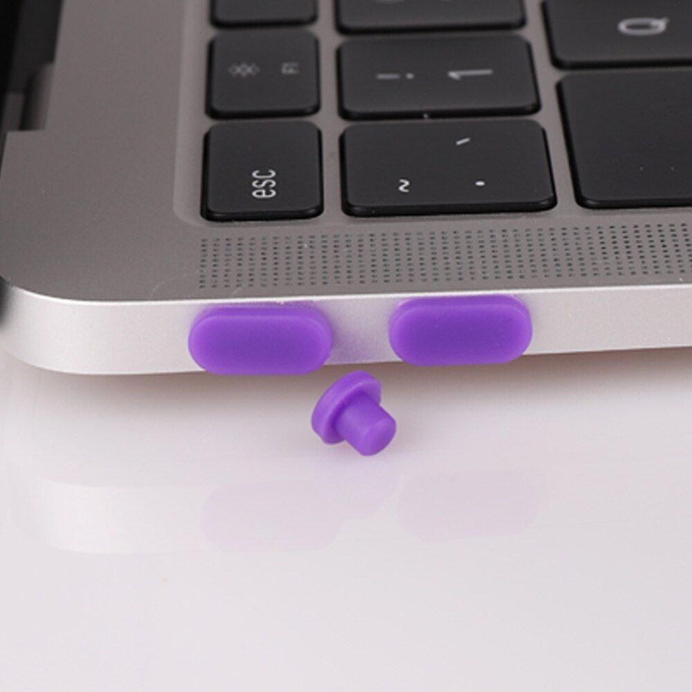 Silicone Anti-dust Plugs Ports Case Cover For  Macbook 2018 Air 13 inch A1932 Silicone Laptop Dust Plug