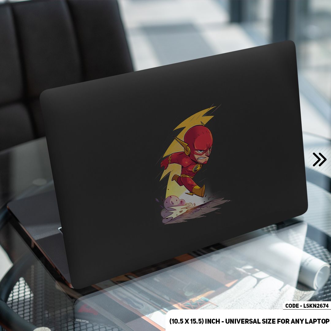 LSKN2674 - Flash Comic Character Laptop Skin Decal Sticker For Any Kind of Laptop Waterproof Removable Laptop Sticker (10.5X15.5) - Handy Commodity
