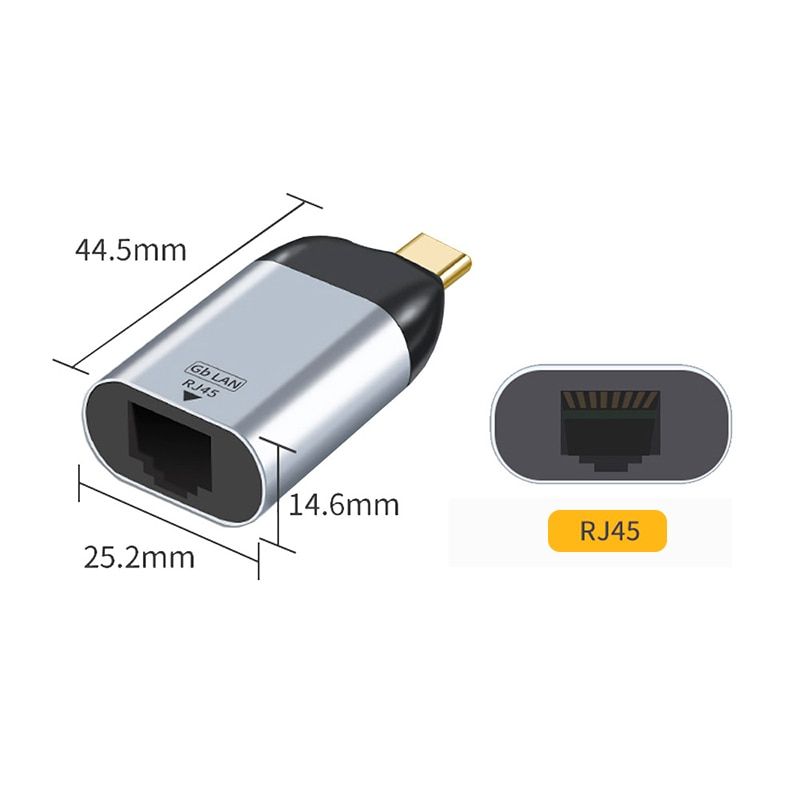 USB Type C To HDMI-compatible VGA RJ45 Mini DP 4K HD Video Adapter For MacBook Pro Lenovo Laptop Converter Type C Male To Female Type C To RJ45