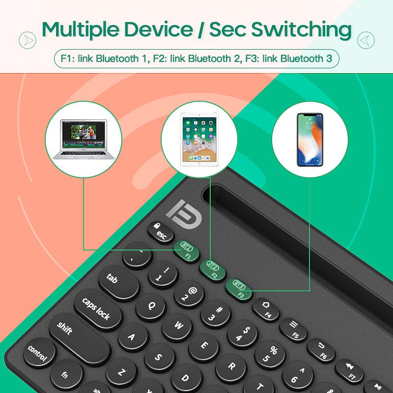 Wireless bluetooth keyboard mini portable and thin Keyboard phone ipad universal keyboard hot sell