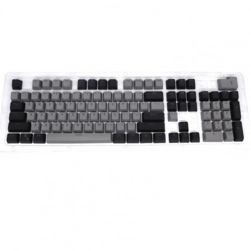 104Pcs Universal Key Cap Set Ergonomic PBT Transparent Keycaps for Cross-axis Mechanical Keyboard Replacement Keycaps Key Caps