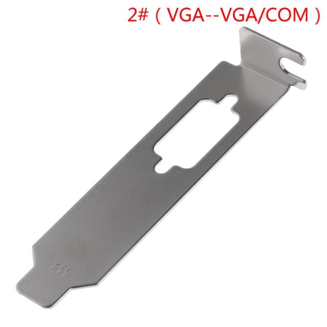 1pc Low Profile Bracket Adapter HDMI-compatible DVI VGA baffle Port For Half Height Full-Height Graphic Video Card