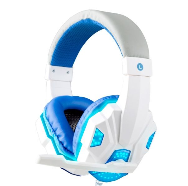3.5mm Gaming Over-head Headphone Wired Noise Isolation earphone Cool glowing USB Stereo Headset With LED light & Microphone for PC Gamer