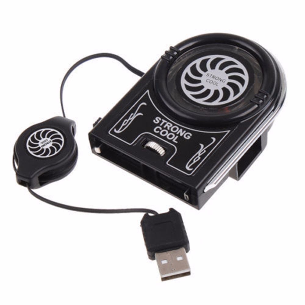 Mini Flexible External Cooling Fan Vacuum LED USB Cooler Air Extracting Cooling Pad Fan for Notebook Laptop Computer Peripheral