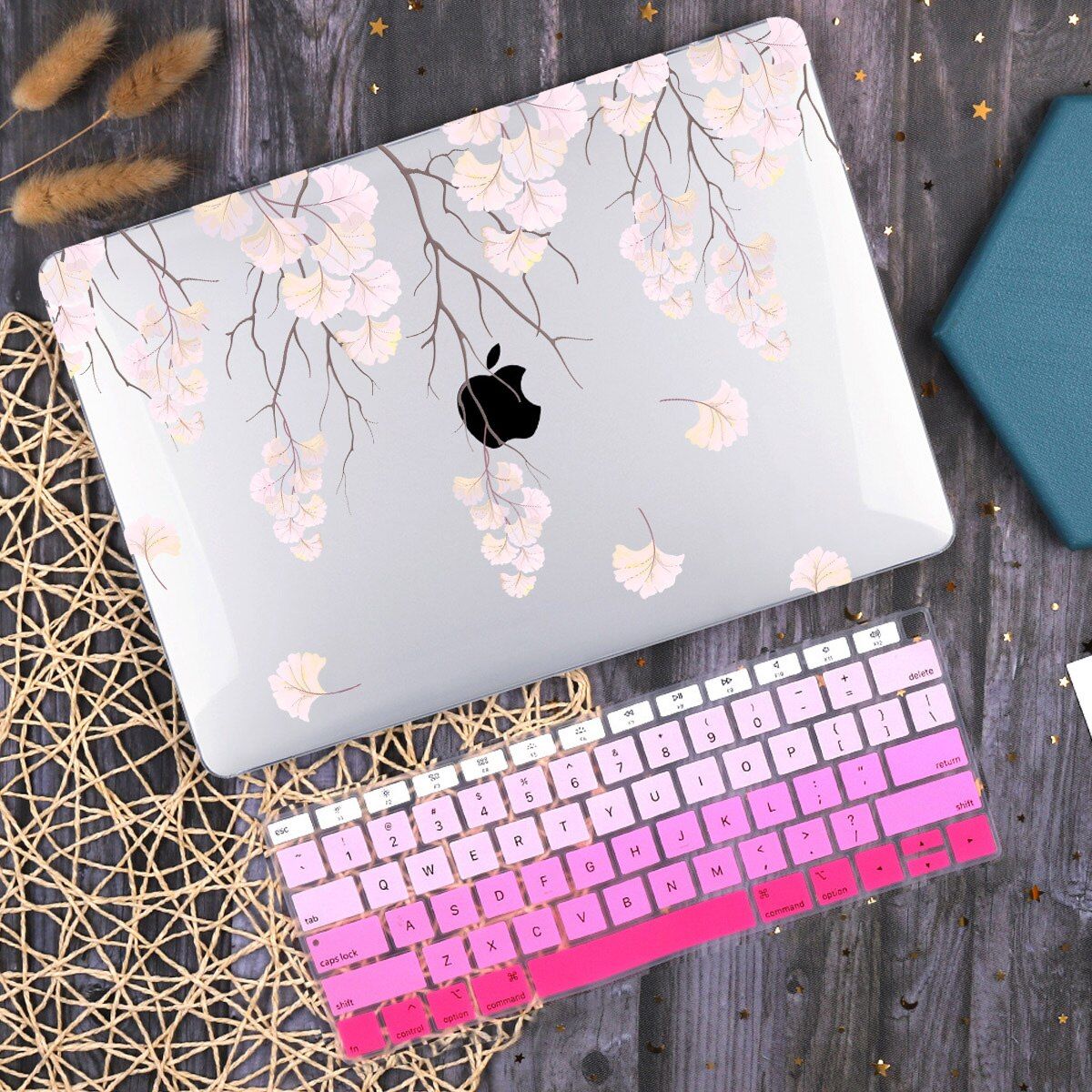 Flower Printed Hard Case for MacBook Air 13inch 2020 2019 A2337 A2179 Cover Pro 13 A2338 A2289 Touch bar Air Pro Retina 11 12 16