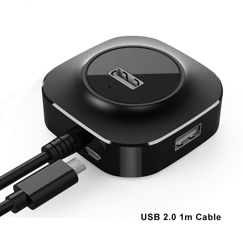 SeenDa USB HUB 3.0/2.0 High Speed 4 Port USB 3.0 Splitter Switch with Micro USB Charging Port for PC Computer Laptop Accessories