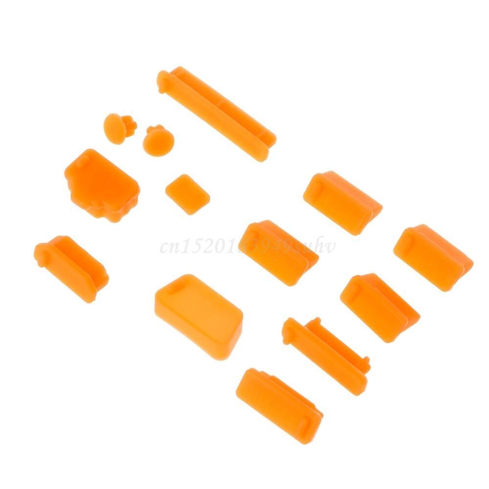 Fashion Colorful Silicone Laptop Anti Dust Plug Cover Stopper Universal Dustproof 13pcs/set