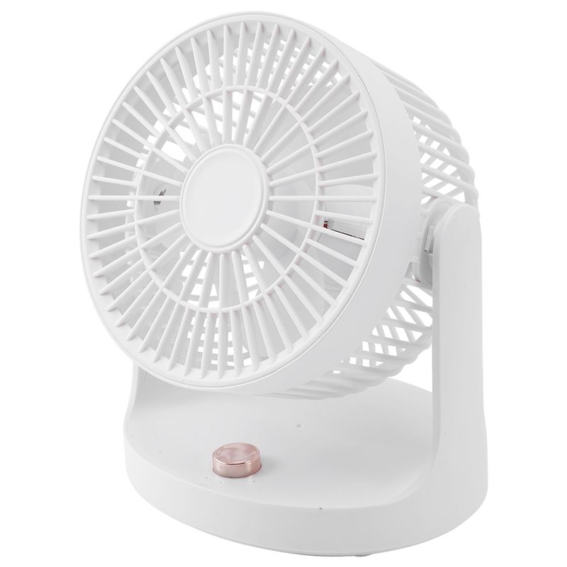 FS-620002 Desktop Desktop Fan, USB Shaking Head Mini Portable Silent Large Wind Electric Fan for Office(Green)
