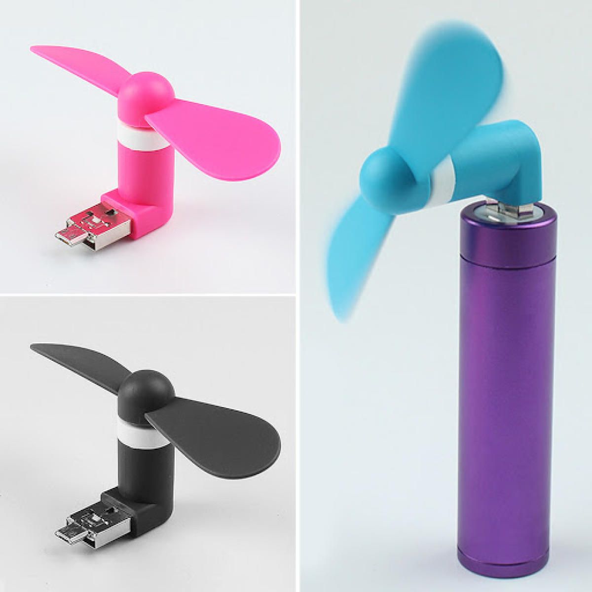 micro Usb Fan Portable Hand Fan Cute Mini For Power Bank Android Otg Smartphone Laptop