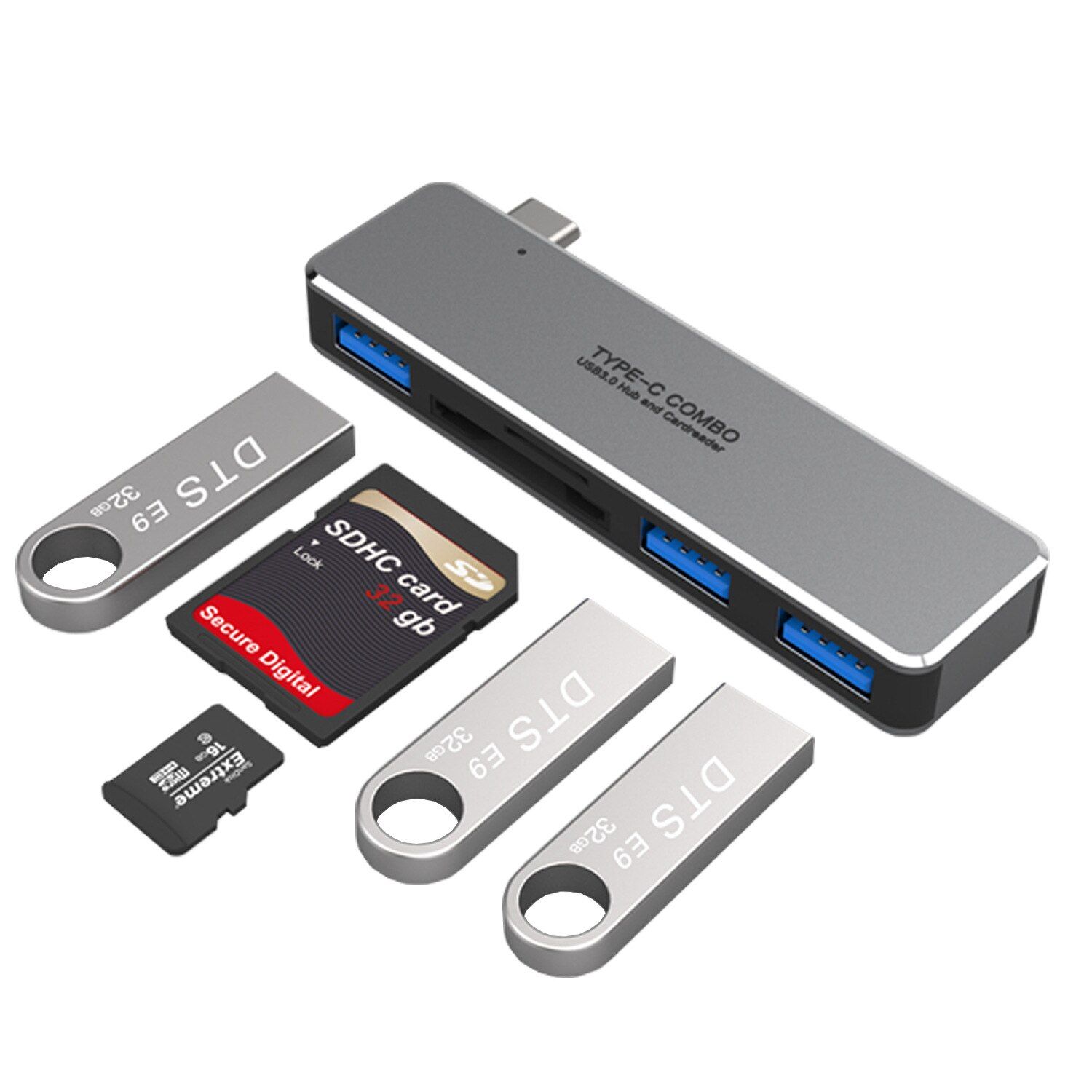 SD Reader USB C Hub To TF Slot Hub 3.0 PD Thunderbolt 3 USB C Hub Adapter for MacBook New Pro Air 12 13 15 16 2020 2019 A2141