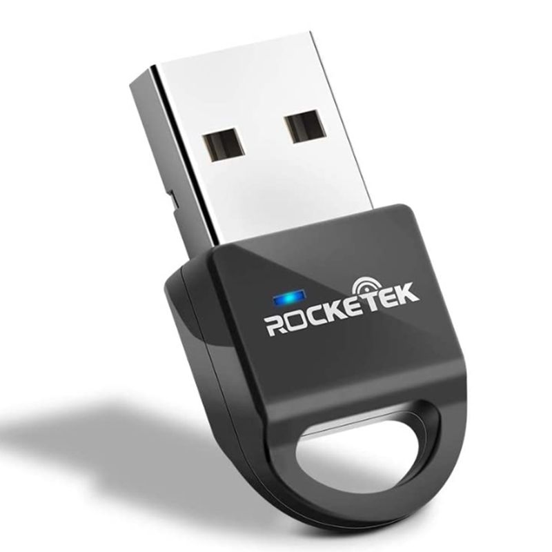 ROCKETEK CSR 4.0 A2DP Bluetooth Adapter USB Dongle for PC Computer Speaker /Ps4 Controller/Receiver