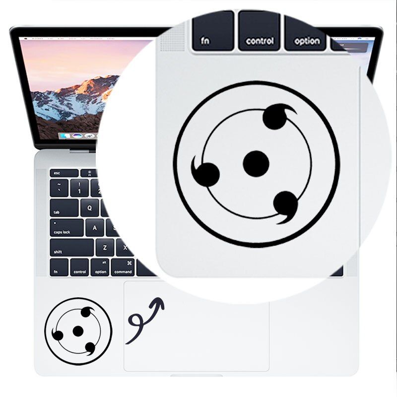 Ninjia Sharingan Trackpad Laptop Decal Sticker for Macbook Pro 16" Air Retina 11 12 13 14 15 inch HP Mac Notebook Touchpad Skin