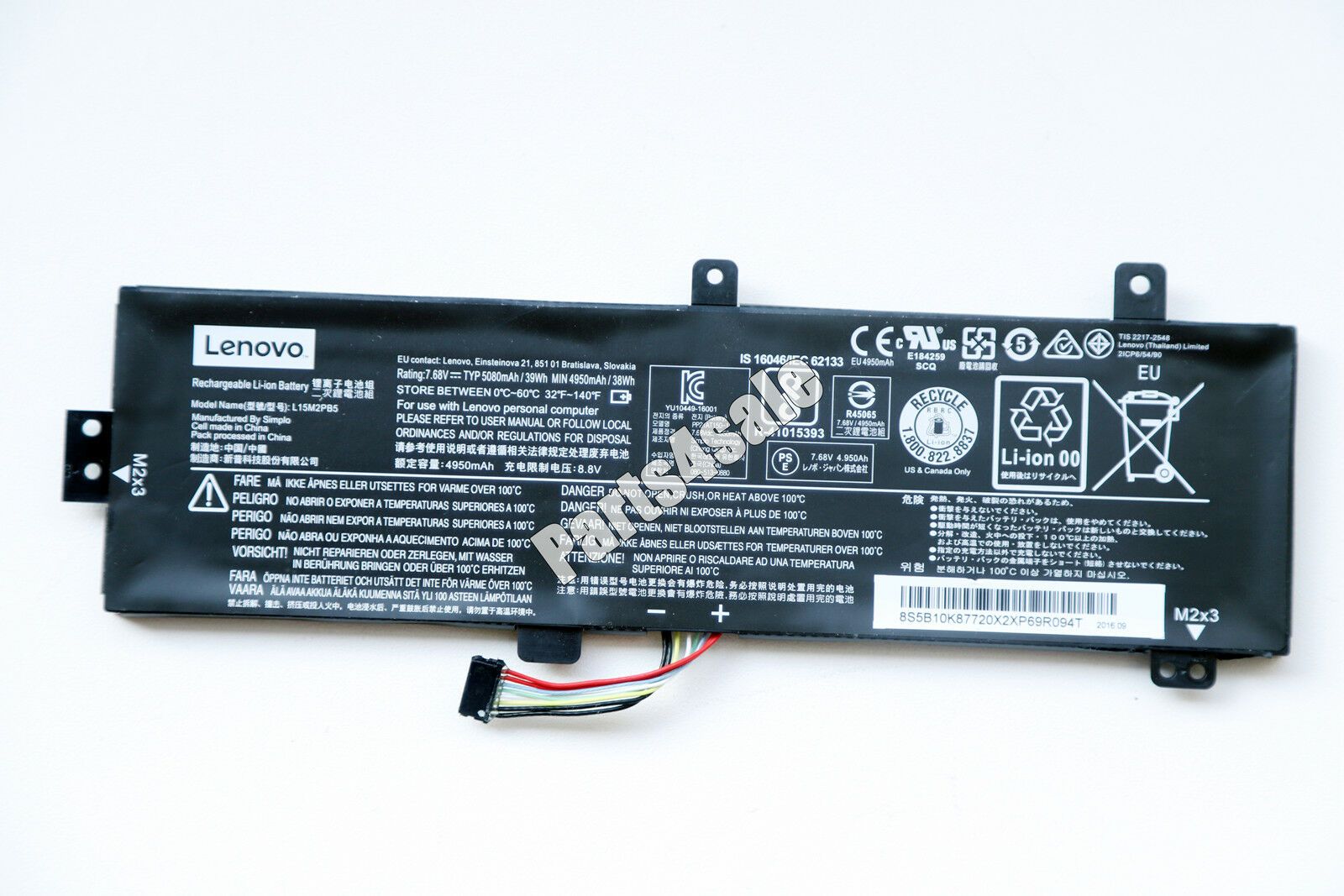 Laptop Battery Replacement for Lenovo IdeaPad 310-15IKB 310-15ISK 510-15ISK 510-15IKB 310-15ABR Series L15C2PB3...