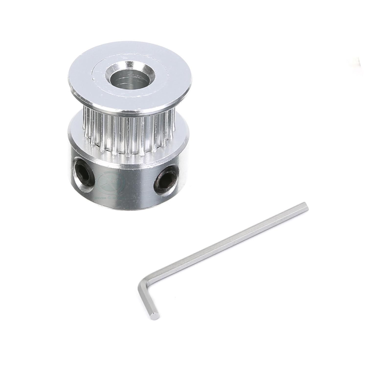 Gt2 Idler Timing Pulley 20 Tooth Aluminum Wheel (Hole Diameter 5mm)