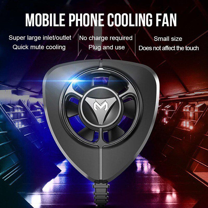 Portable FL02 Universal Portable Mobile Phone Gaming Cooler Radiator Heat Cooling Fan Phone Cooler Fast Dissipation