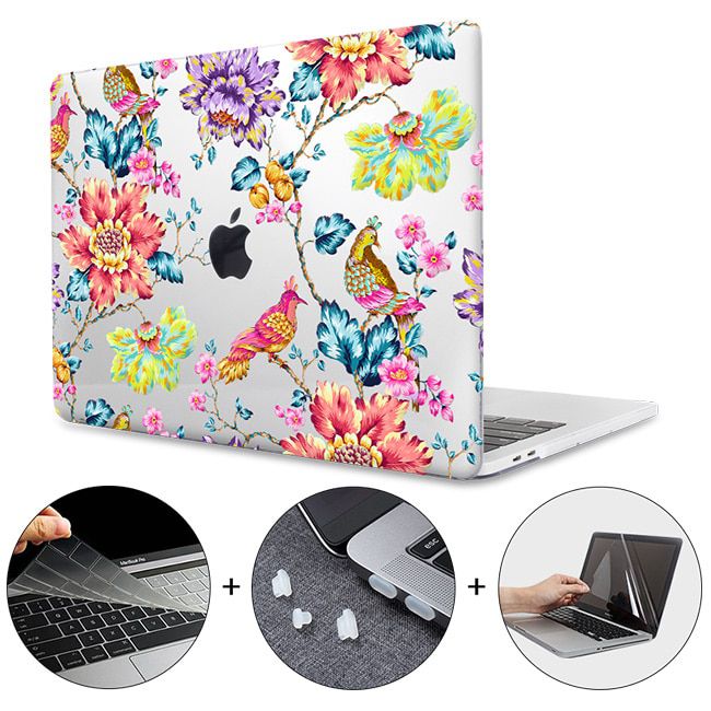 Sanmubaba 2020 Case For Macbook Air 13 M1 A2337 Floral Crystal Cover For Macbook Air Pro 11 12 13 15 16 Funda Laptop Accessories