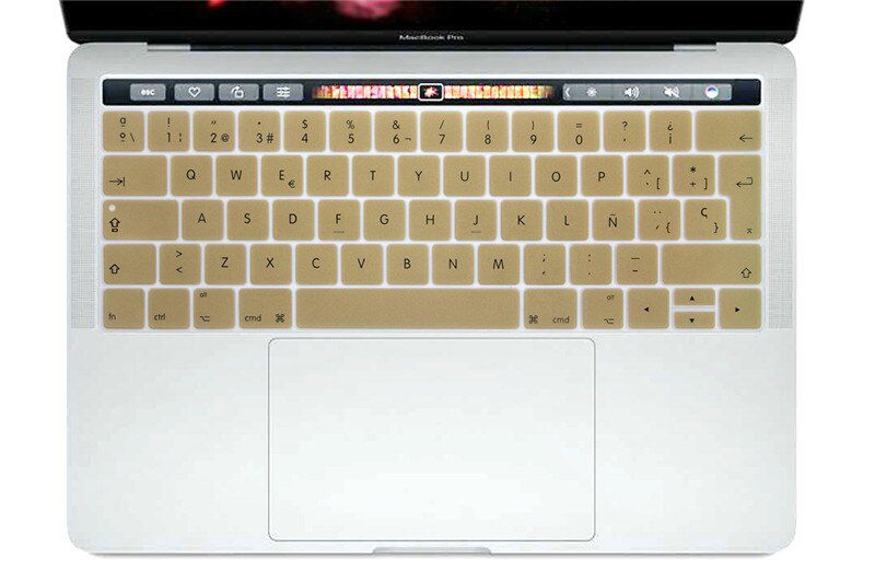 For MacBook Pro 13 A1706 Pro 15 A1707 2016 2017 VERSION With Touch Bar 2017 Spanish European Keyboard Cover Keypad Protector