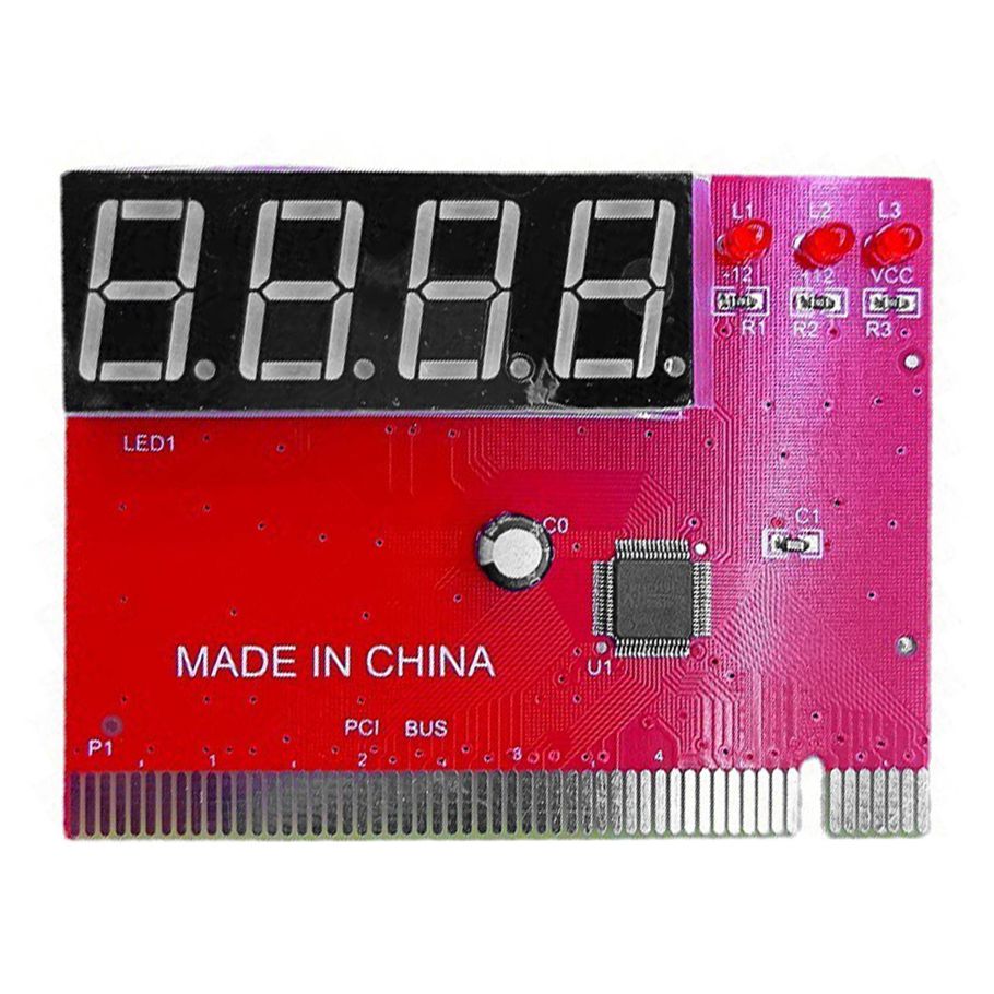 Computer PCI Test Card Motherboard LED 4-Digit Diagnostic Tester Debug Card PC Analyzer