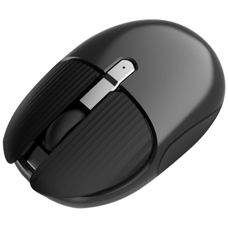 Portable M106 Wireless Mouse 2.4G Chargeable Mute Optical Mouse with Receiver for Office PC Laptop MacBook Black