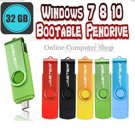 Windows Bootable Pendrive 32GB Free Multi Windows 7 8 10 Auto Active Key