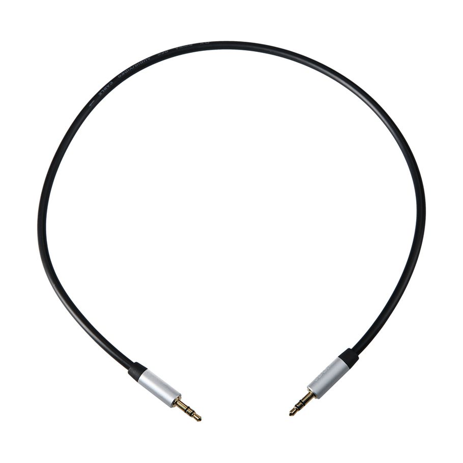 3.5mm Audio Cable 3.5mm Male to Male Aux Cable Aluminum Alloy Shell Compatible for Laptop Phone Headset Speaker 3m Black