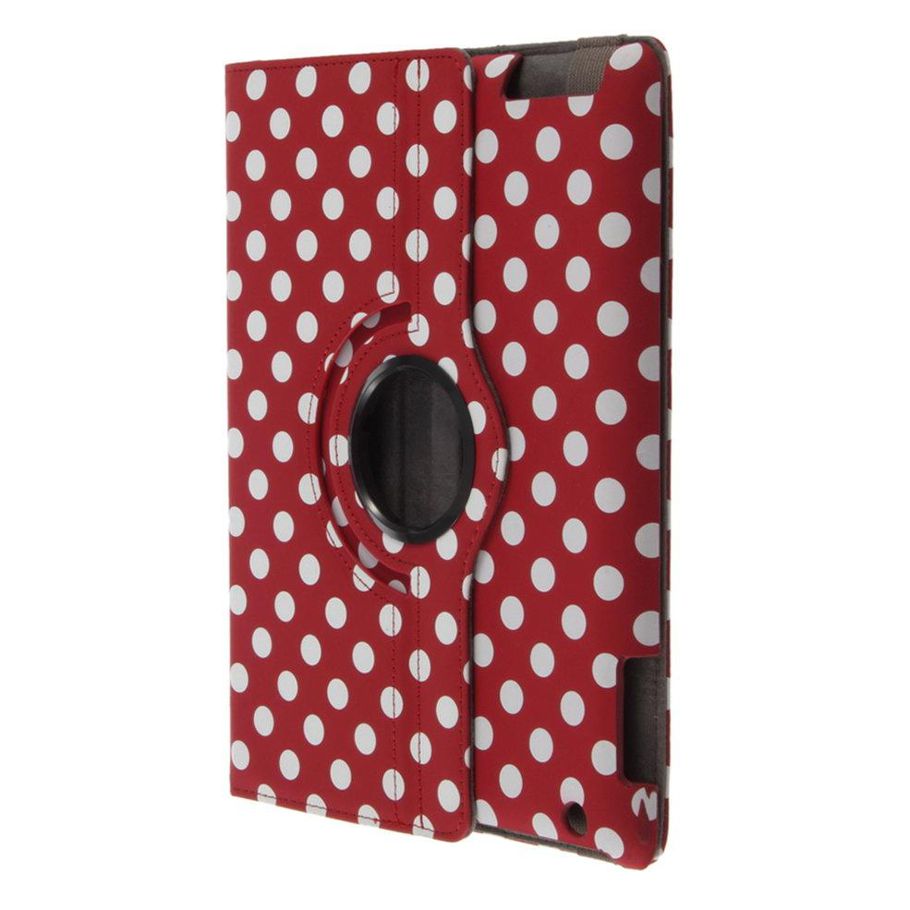MA 360° Rotating Polka Dot Smart Cover Leather Case Stand For iPad 3