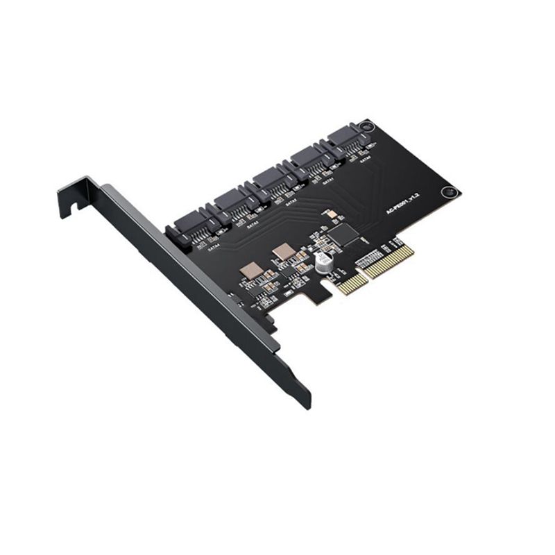 PCIE to 5 Port SATA3.0 Card 6Gps Computer Desktop Chassis Adapter Card Solid State Mechanical Hard Disk Adapter Box