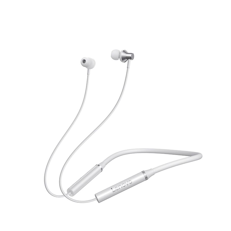 Lenovo HE05X Wireless BT Headphone BT5.0 In-ear Ergonomic Earphone IPX5 Waterproof Sport Earbud with Noise Cancelling Mic White