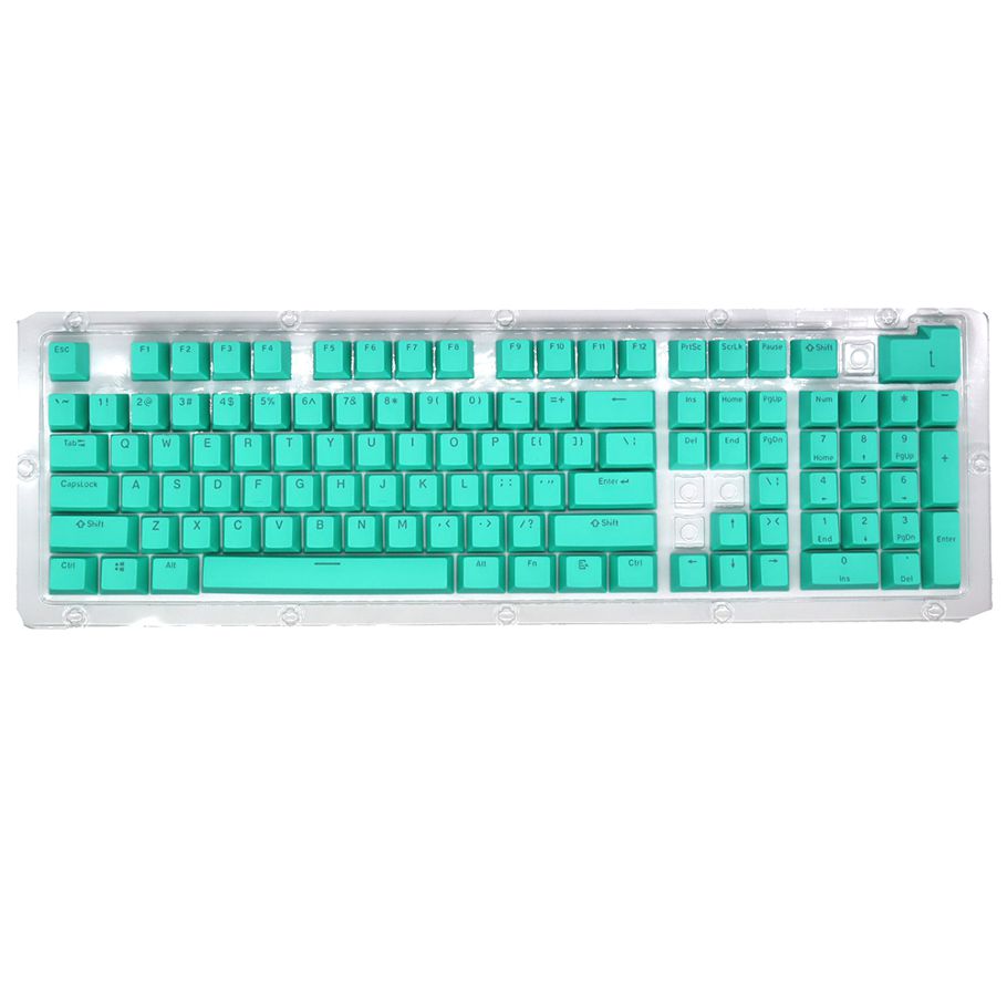 104 Keys Two-color Injection Molding PBT Keycap Set OEM Profile for Mechanical Keyboard Purple(Only Keycaps)