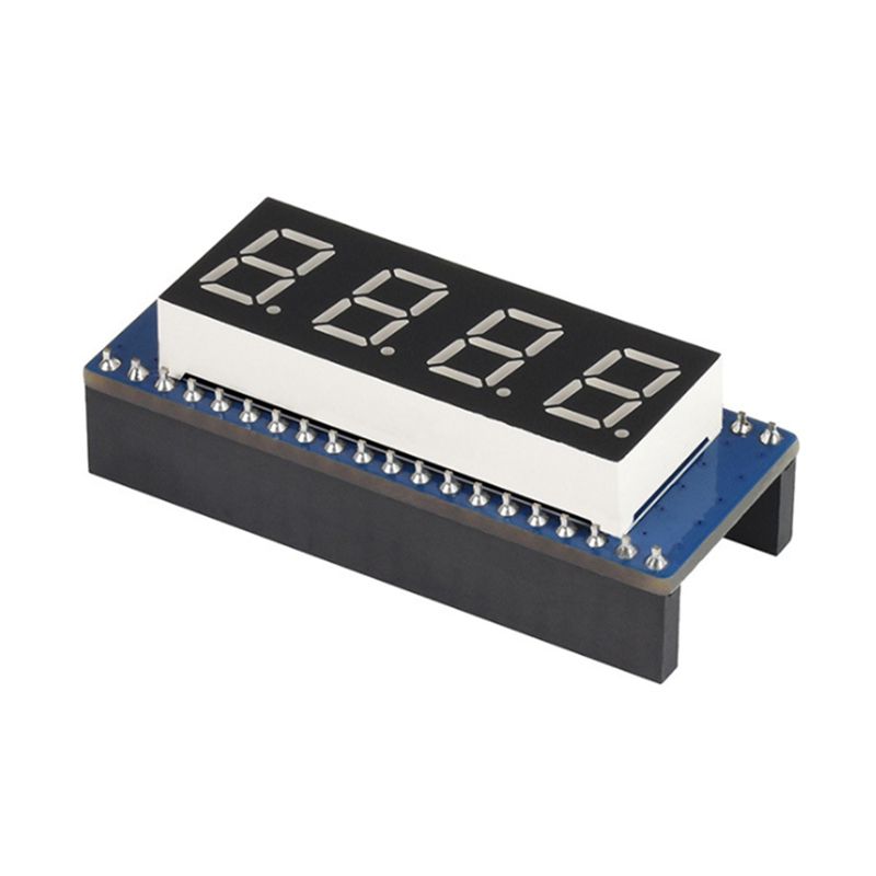 4-Digit 8-Segment Display Module for Raspberry Pi Pico, Embedded 74HC595 Driver, SPI-Compatible, Easy to Drive