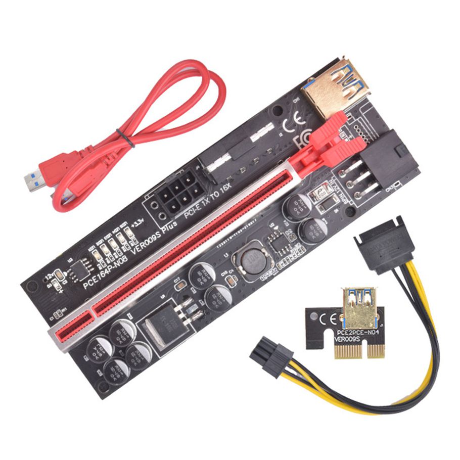 Graphics Card Extension Cable Plating PCI-E 1X to PCI-E 16X Graphics Card Converter