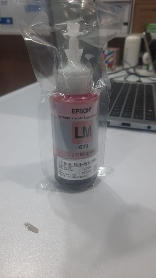Epson 673 Ink Bottle (Light Magenta) for L800/L805/L1800 (70ml)  Made In Indonesia