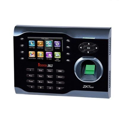 ZKTeco iClock360 Fingerprint Time Attendance Terminal with Adapter