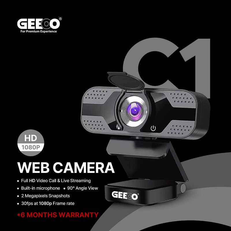 Web Camera c1 Full HD Video Call & Live Streaming Geeoo