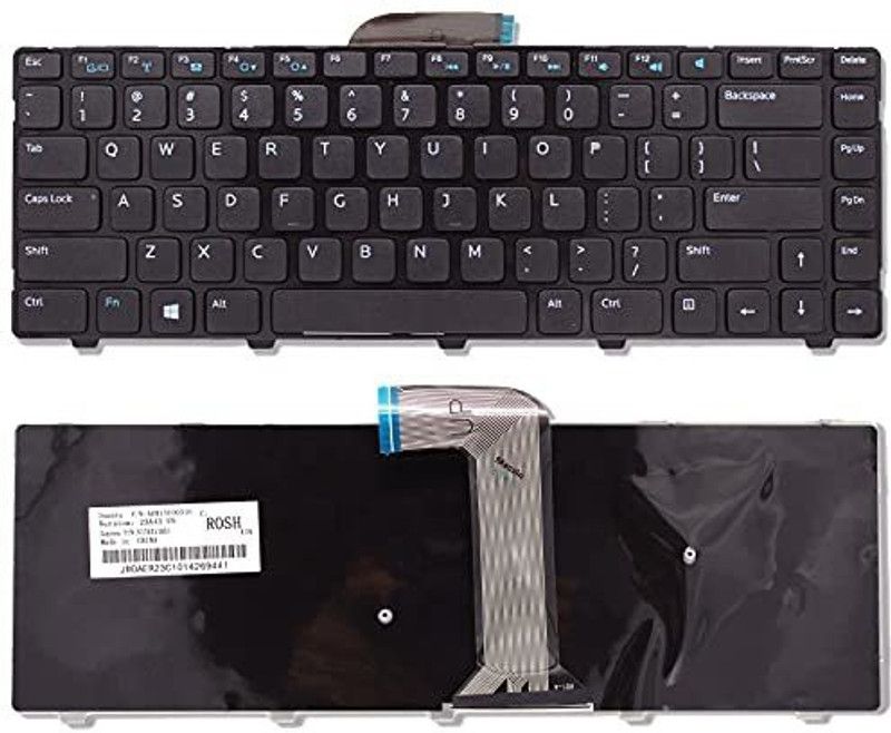 TECHCLONE Laptop Keyboard Replacement for Dell Inspiron 14R 2158 3421 3437 5421 15Z-5523 Internal Laptop Keyboard  (Black)