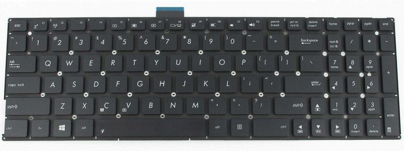 zikson Compatible For Asus X553 X553M X553MA Laptop Keyboard Black Key Laptop Keyboard Replacement Key